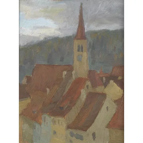 Otto Plattner — "Vor dem Gewitter".