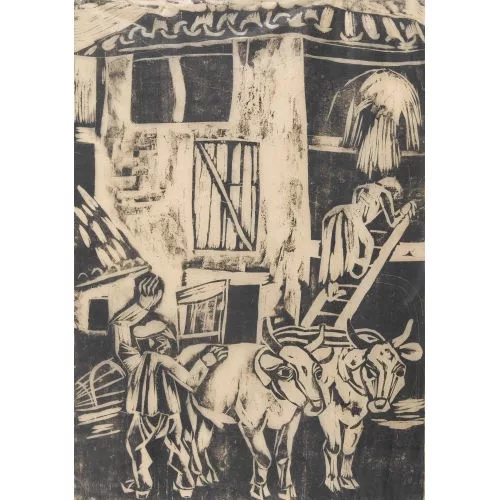 Otto Staiger — "Bauernhof in Besazio".