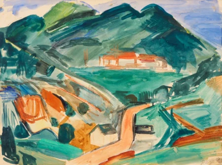 Tessiner Landschaft mit Tremona, 1926