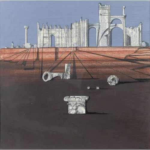 Otto Tschumi — Ruinenlandschaft.