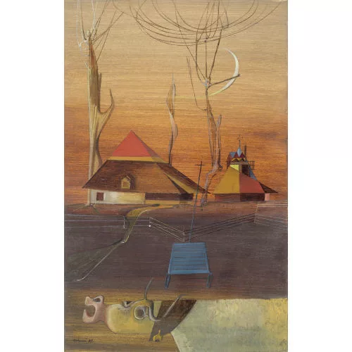 Otto Tschumi — Surrealistische Landschaft.
