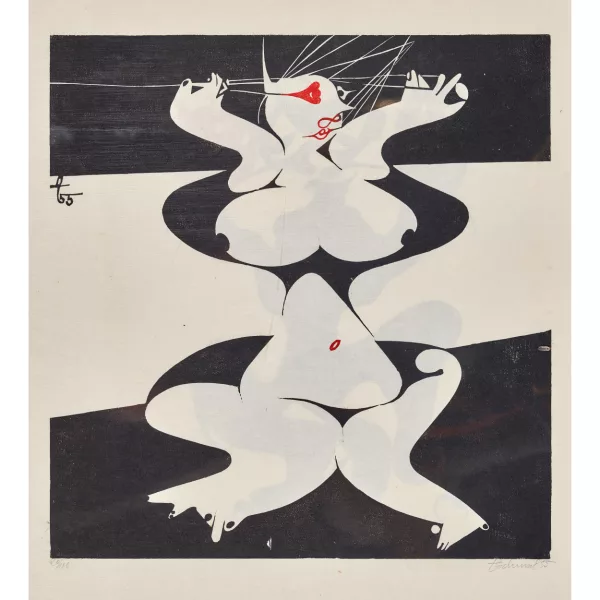 Otto Tschumi — "Sich Frisierende".