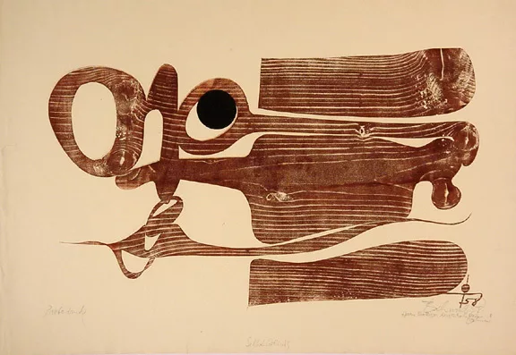 Otto Tschumi — 2 Blätter: St. Sébastien - An Walo Wiemken, 1941; Selbstbildnis, 1958