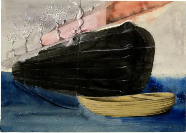 Otto Tschumi — Boote am Quai
