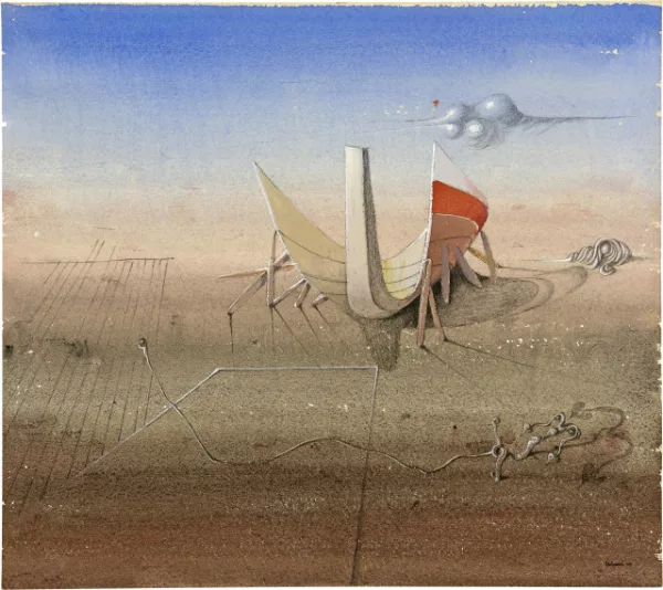 Otto Tschumi — Plage au crépuscule