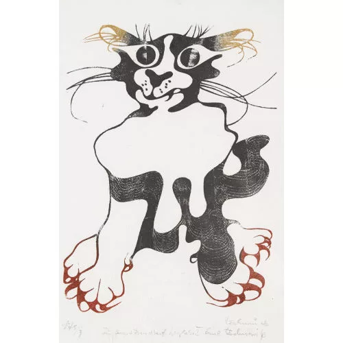 Otto Tschumi — "Sich wundernde Katze".