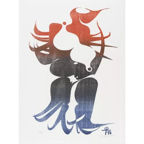Otto Tschumi — Federfrau.