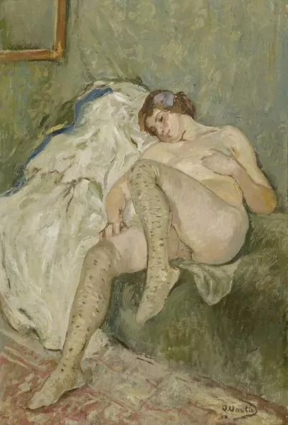 OTTO VAUTIER — Liegender Frauenakt. — Koller Auktionen