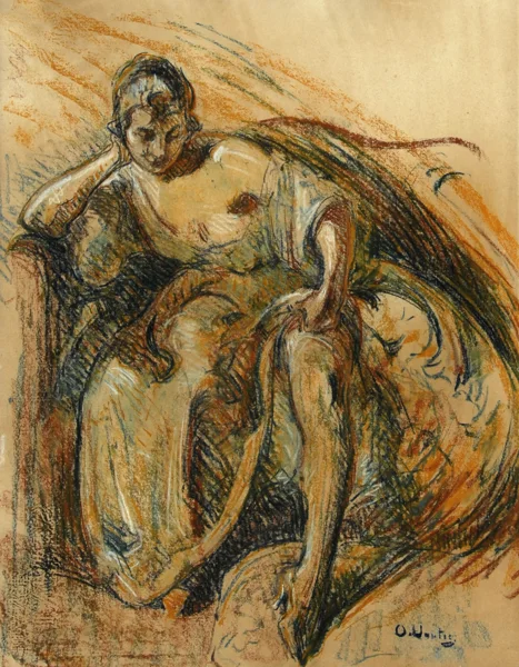 Otto Vautier — Jeune femme assise