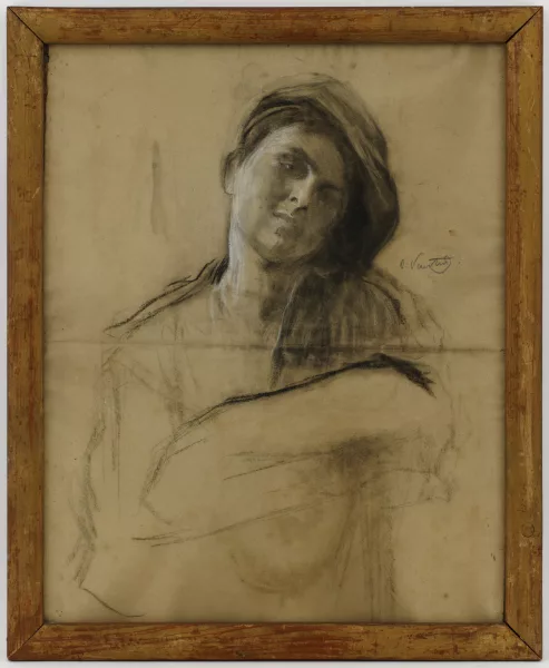 Otto Vautier — Jeune fille les bras croisés