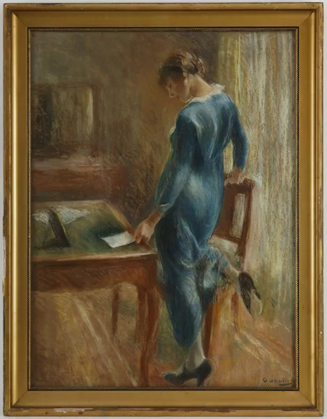 Otto Vautier — Otto Vautier (1863-1919), \\Jeune femme debout