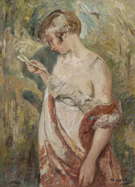 Otto VAUTIER (1863-1919), 'Femme à la lettre', huile — DognyAuction