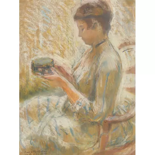 Sitzende Dame mit Schatulle