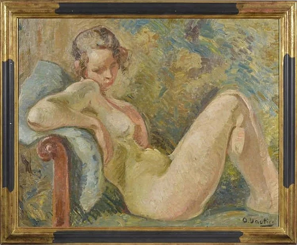 otto vautier — Nu assis
