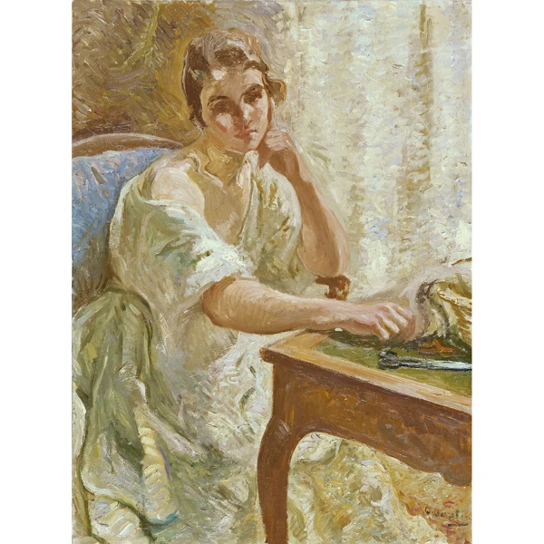 Otto Vautier — JEUNE FEMME À LA TABLE YOUNG WOMAN AT THE TABLE