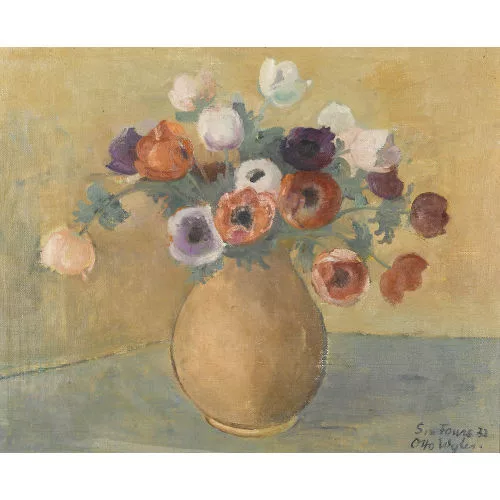Otto Wyler — Stillleben mit Anemonen.