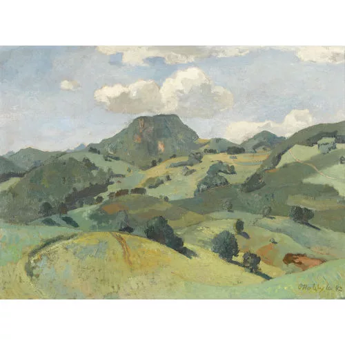 Otto Wyler — "Juralandschaft mit Ballenwolken".