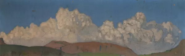 Landschaft mit Wolken