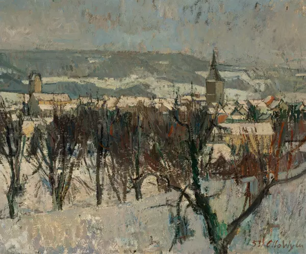 Aarau im Winter. 1953