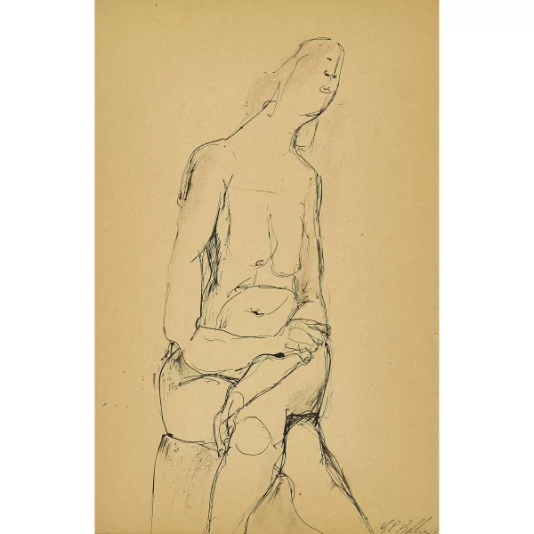Paolo Bellini — Femme nue.