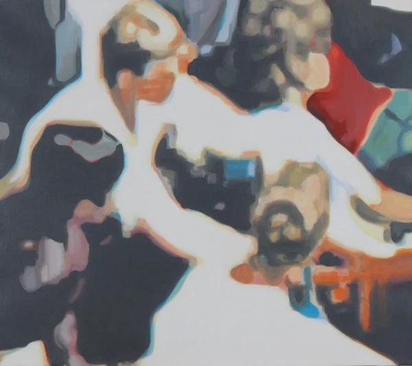 Pascal Danz — crowd / dealing (V) / crowd (flashing light), 2005/2006