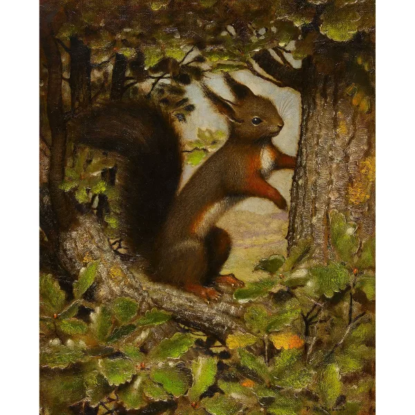 Paul-André Robert — Das Eichhörnchen auf der Eiche.