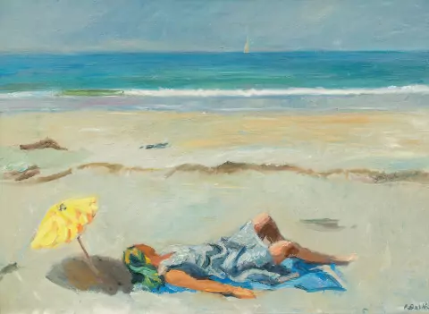 Liegende am Strand, 1929 [?]