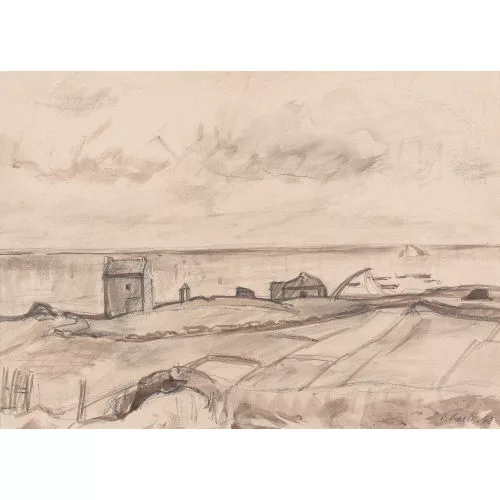 Paul Basilius Barth — Küste mit Häusern.