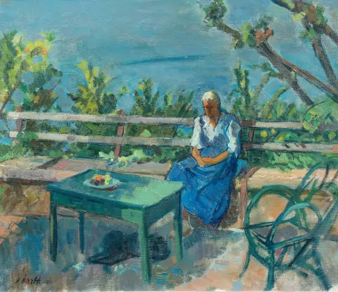 Figur auf der Terrasse I, 1941
