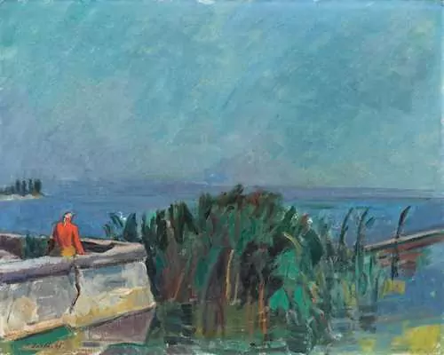 PAUL BASILIUS BARTH — Morgen am Bodensee. 1947. — Koller Auktionen