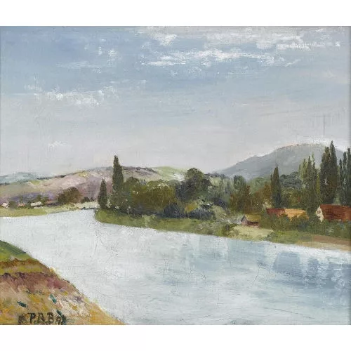 Paul Basilius Barth — "Paysage du Rhin".