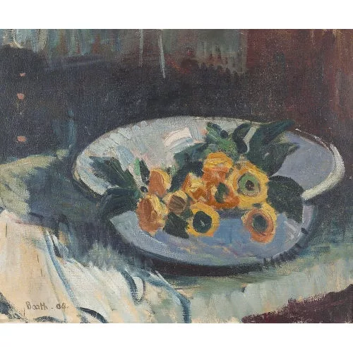 Paul Basilius Barth — "Blumen in Schüssel".