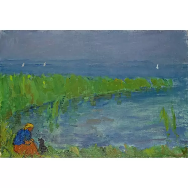 Paul Basilius Barth — Schilfufer am Bodensee — Galerie Kornfeld
