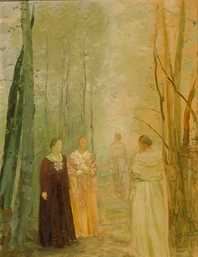 Paul Bodmer — Figuren im Wald
