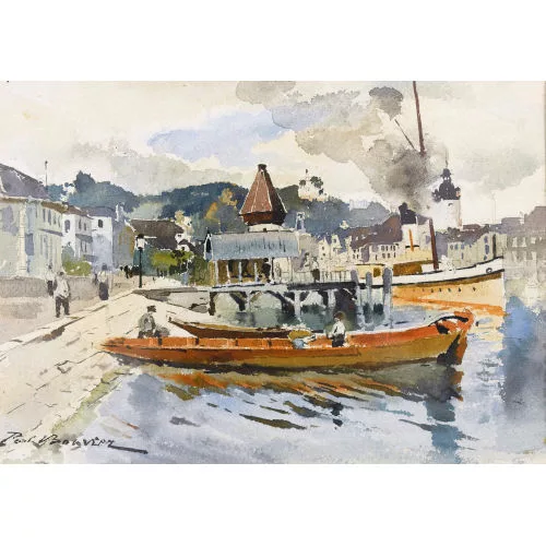 Paul Bouvier — Sommerliche Partie an der Reuss in Luzern.