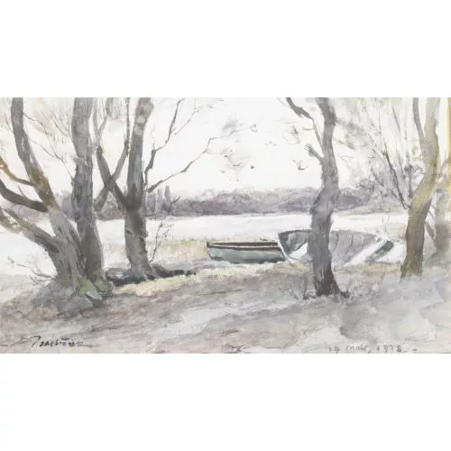 Paul Bouvier — Ufer bei Auvernier.