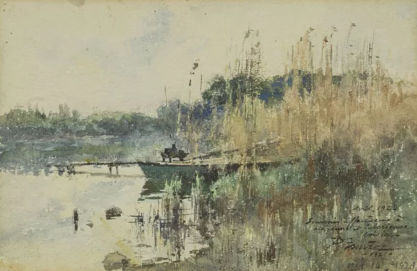 Paul Bouvier — Paysage lacustre