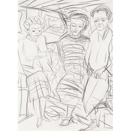 Paul Camenisch — "Drei stehende Figuren".