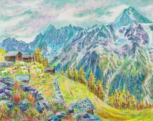 PAUL CAMENISCH — Kleine Weritzalp II. August 1960. (Small Weritzalp) — Koller Auktionen