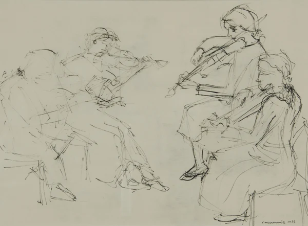 Paul Camenisch — Studie zu Hauskonzert, 1933