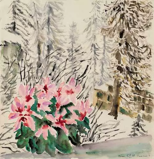 PAUL CAMENISCH — Winter in Flims. 1968. — Koller Auktionen
