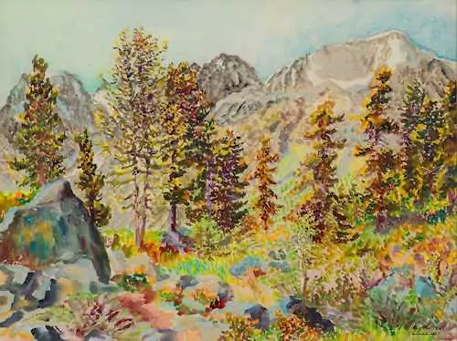 PAUL CAMENISCH — Bündner Berglandschaft – Molla. 1945. (mountain landscape in the Grisons) — Koller Auktionen