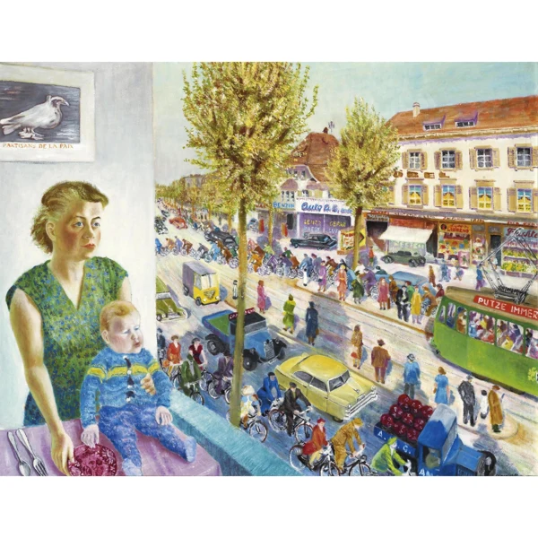Paul Camenisch — MITTAGS ZWÖLF UHR, MUTTER WARTET AUF VATER, 1951 AT NOON, MOTHER AWAITING FATHER, 1951