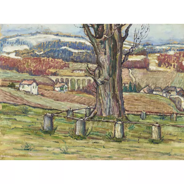 Berner Landschaft im Vorfrühling