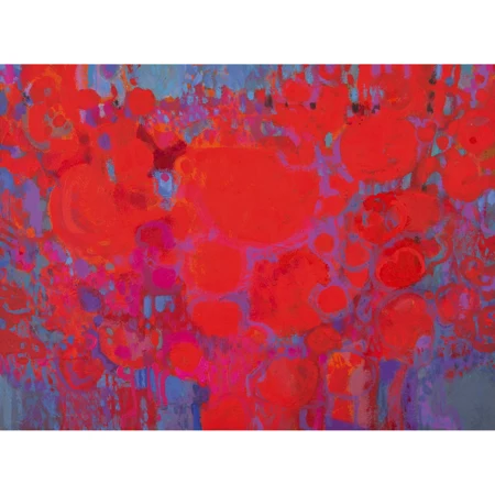 Komposition in Rot und Blau