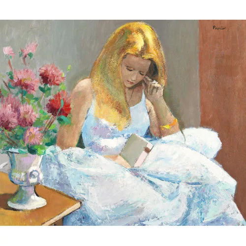 Paul Jakob Müller — Lesende junge Frau.