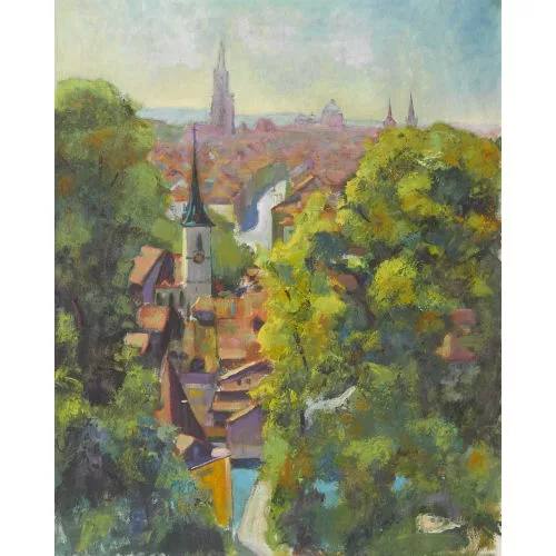 Paul Jakob Müller — "Bern (vom Rosengarten aus)".