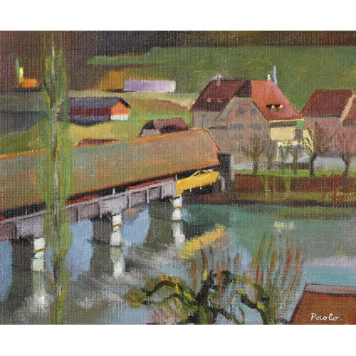 Paul Jakob Müller — Halenbrücke bei Bern.