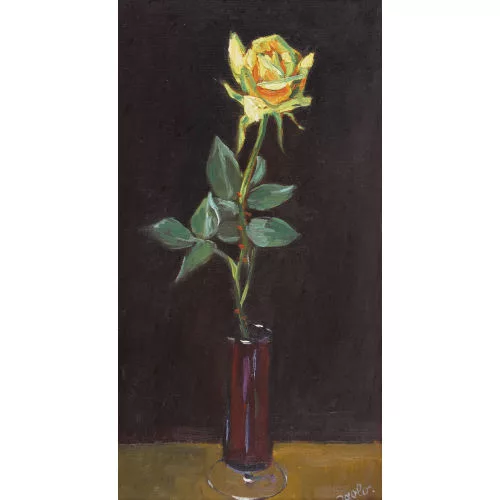 Paul Jakob Müller — Rose im Glas.