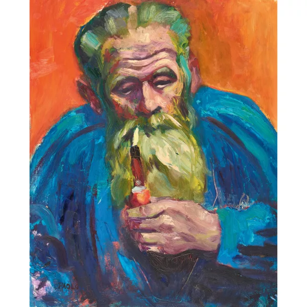 Paul Jakob Müller — "Bauer mit Pfeife".
